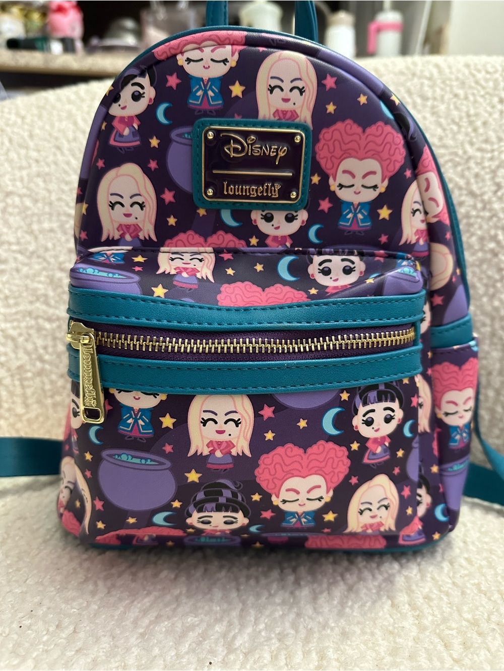 Loungefly Hocus Pocus Character Mini Backpack - Purple/Teal